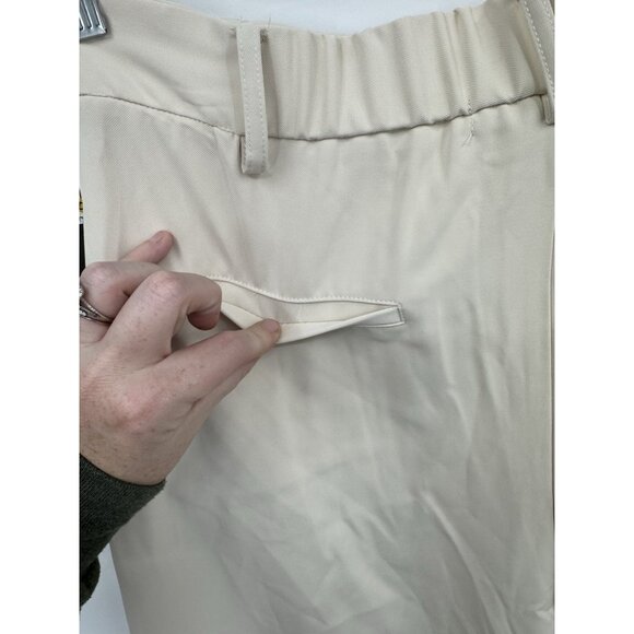 French Connection Wide Leg Trouser Women Medium Cream NEW Workwear - Picture 8 of 9